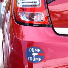 5x5 Dump Trump Sticker 3-Pack, Anti Trump Decal, 100% Waterproof, Anti Trump Window Decal, Sticker Trump