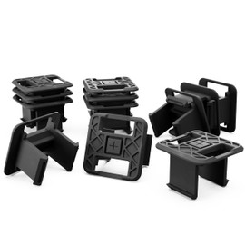 UbeCube Modern Storage Box Connector, Snap, Black, 3.25 x 2.5 x 1 inches