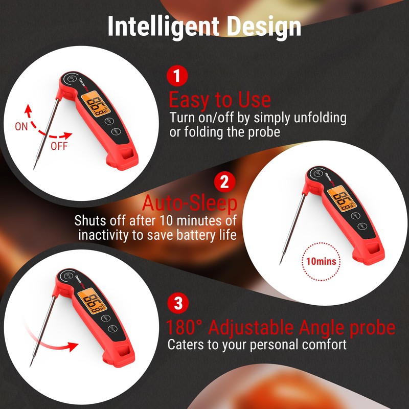 ThermoPro TP605 Instant Read Meat Thermometer for Cooking, Waterproof Digital