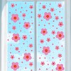 sourcing map 9 Sheets Flowers Window Stickers Wall Decals, PVC