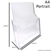 EPOSGEAR® 1 Pack - A4 Freestanding Counter Acrylic Leaflet Flyer