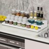 Wobmmi Expandable Spice Rack organizer with 3-Tier step shelf,Modern Design