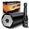 MANWALD Universal Socket Tool, Super Socket Unscrew Any Bolt, Adjustable