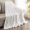 BEDELITE Fleece Blanket White Throw Blanket for Couch & Bed,