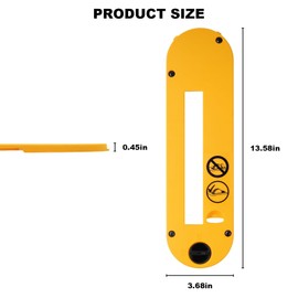 RMSPO DWE7402DI Dado Throat Plate Table Saw Accessories for Dado Blades for 10 inch Table Saw DWE7490 DWE7491RS DWE7491 DWE7492 (Yellow 2pcs)