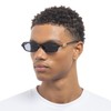 Le Specs Bamboozler Sunglasses - Black, Rectangle, Unisex, Micro 90s