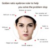 Dr.Pedi Eyebrow Golden Ratio Caliper Stencil with Flexible Arms Microblading