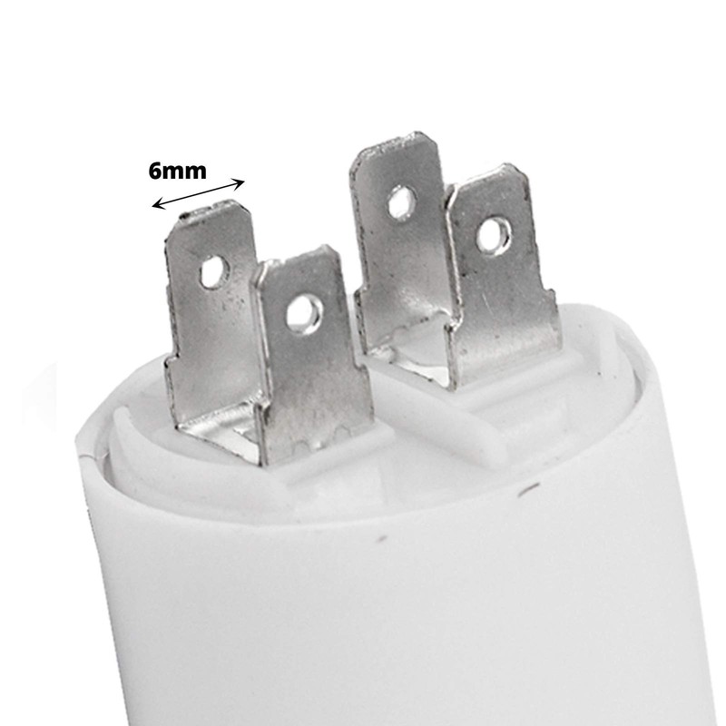 SPARES2GO 8uF Motor Start Run Interference Capacitor for Hygena Cata