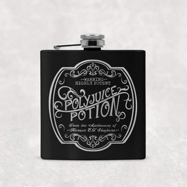 Magical Wizard Polyjuice Potion 6oz Hip Flask with Gift Box and Funnel