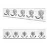 Fuxxer® Antique Double Hooks Set of 5 Wardrobe Hooks 54