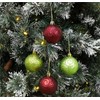 Toyland® Pack Of 100 Christmas Ornament Hooks - Green Plastic