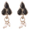 Efulgenz Conjunto de gargantilla, collar y pendientes de gota de