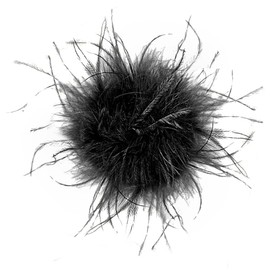 BYNYXI Women's Feather Brooch, Fluffy Ostrich Feather Brooch Tiara Wrist Cuffs Wrist Sleeves Feather Banquet Brooch Feather Flower Brooch Bouquet Cuff for Carnival Cosplay Party