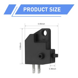 Titgoes 2 PCS Right/Left Brake Light Switch, Quick-Response & Long-Lasting use Disc Brake Switch, with Waterproof & Plug-and-Play Design, Universal for Motorcycle Electric Bike ATV (Black)