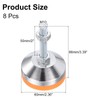 uxcell 8 Pack Adjustable Heavy Duty Leveling Feet, 60mm/2.36" Dia