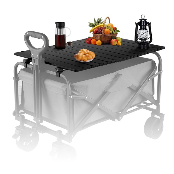 SETOXYX Metal Tabletop Board for Wagons Cart,Foldable Table 29"18" Heavy