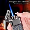 Lighter, Windproof Torch Lighter Jet Flame and Soft Flame, Cool
