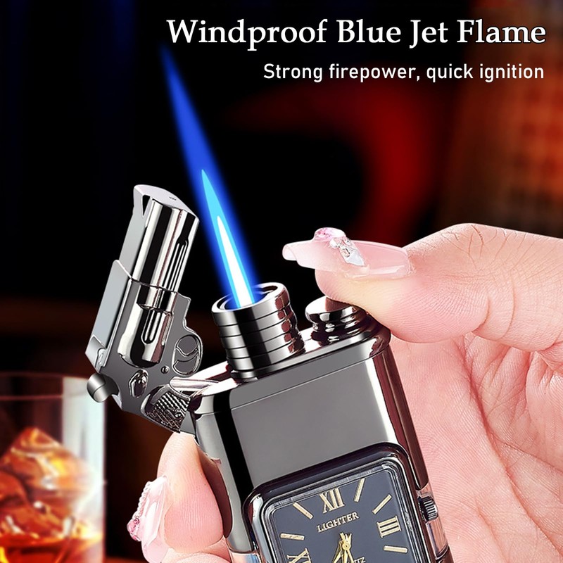 Lighter, Windproof Torch Lighter Jet Flame and Soft Flame, Cool