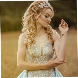 KICHOUSE Cross Chain Necklace for Men Women Faith Inspirational Crucifix Jewelry Elegant and Comfortable Wear