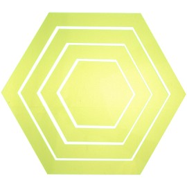 VILLCASE 4Pcs Hexagon Shaped Quilting Template Sewing Patchwork Ruler Sewing Crafts Template Quilting templates Clothing Crafting rulers Quilting Handwork Quilting aid Sewing Ruler Acrylic