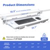 Keyboard Tray Under Desk with Drawer,26.77" X 11.81"Large Size Keyboard