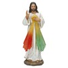 Jesus Divine Mercy Figurine, 15 cm, Hand-Painted, Resin, Blessing Gesture