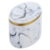 Gatuida Elegant Marble Cotton Swab Box Compact Makeup Pad Holder