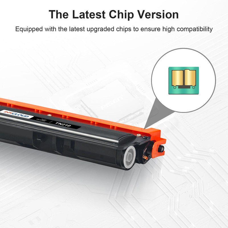 TN210 Black Toner Cartridge Compatible for Brother TN-210 Work with