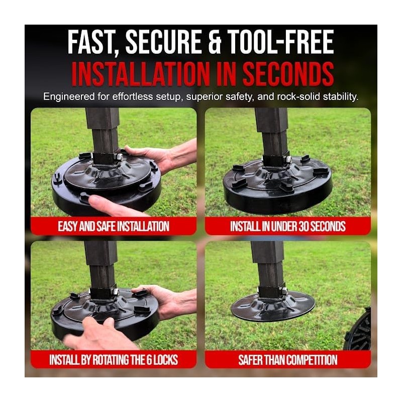 USA Made Heavy-Duty Rv Pad | Four-Point RV Leveling System