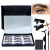 Melearch Magnetic Eyelashes, 6 Pair Reusable False Lashes, 3D Natural