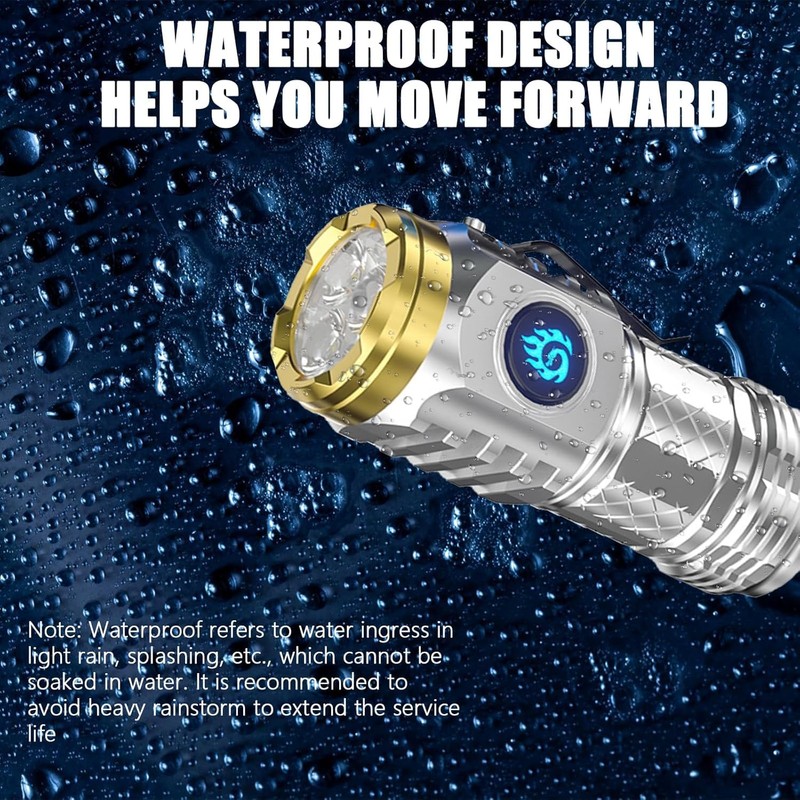 Liameph 2 Pcs Three-Eyed Monster Mini Flashlight,Three-Eyed Monster Mini Flash