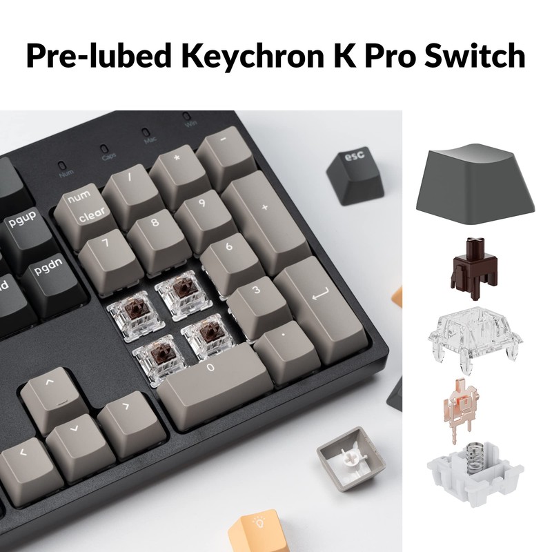 Keychron C2 Pro Wired QMK/VIA Mechanical Keyboard Full Size Layout