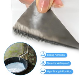 RV Roof Tape, 4 Inch × 50 Feet RV Roof Sealant Tape White, RV Sealant Tape for RV Roof Repair, Window, Trailers, Boat Sealing Leak, Seal Vents, Stop Camper Roof Leaks, UV-Resistant and Weatherproof