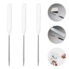 Beavorty 3pcs Makeup Palette Stick Stainless Steel Depotting Spatula for