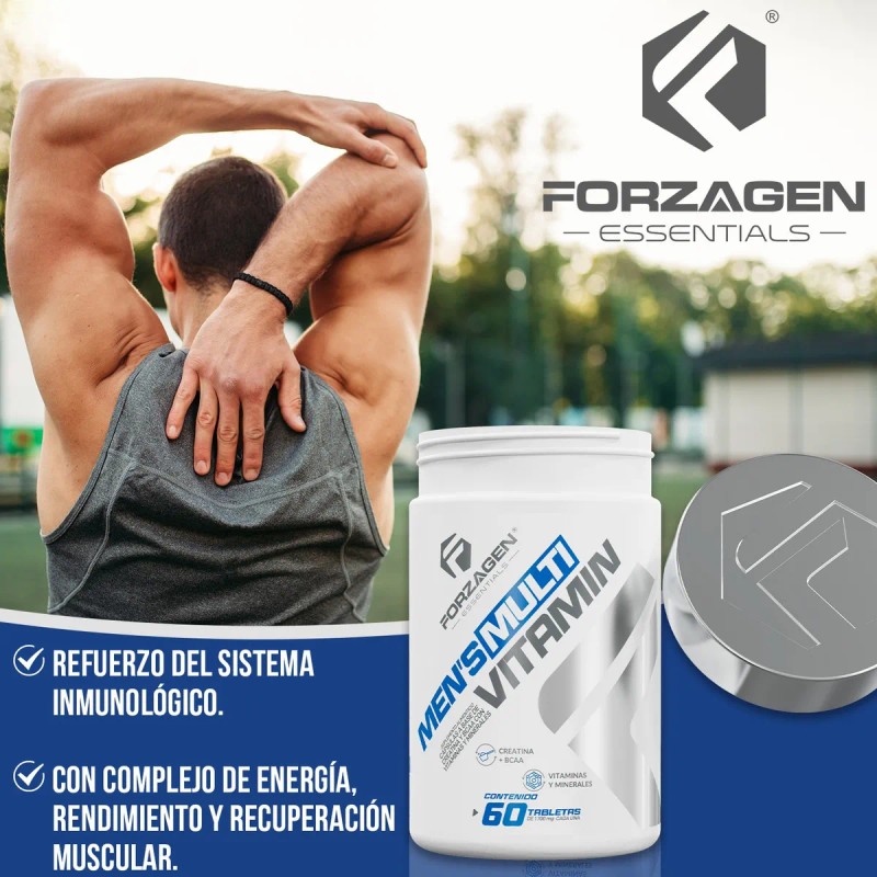 Forzagen Essentials Mens Multivitamin Tabs Vitaminas Sabor