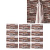 12pcs Tile Wall Sticker Thickened PVC Self Adhesive Waterproof Retro