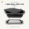 Drip EZ Collapsible BBQ Prep Tub - for Meal Prep