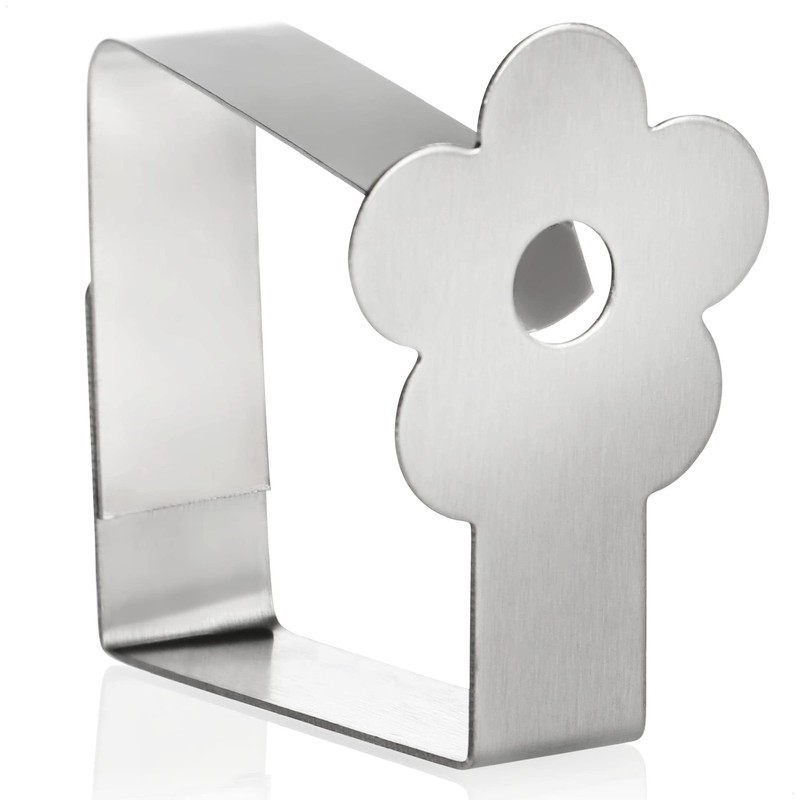 com-four® 8 x Premium Stainless Steel Tablecloth Clips - Cloth
