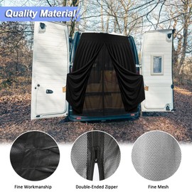 RASHION Moskitonetz Kompatibel mit Renault Trafic 14-25 Opel Vivaro B 14-19 FIAT Talento 16-21 Hochdach (H2) fr Hintertr, Insektennetz Magnetisch Fliegengitter, Schattennetz fr Camping