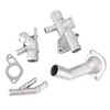 KSTE 4Pcs/Set Aluminum Engine Coolant Hose Flange Kit Compatible with