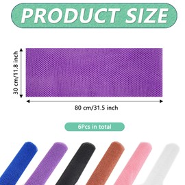 6 Stück Afrikanisches Peelingnetz, Nylon Rückenschrubber Tiefenreinigung Afrikanischer Netzschwamm, Schwamm Peeling Netz Körper Wäscher Bad Lappen, Langer Afrikanischer Netzschwamm für Damen Herren