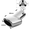 Rumplex Exhaust Trim Oval Stainless Steel Sports Exhaust Tailpipe End