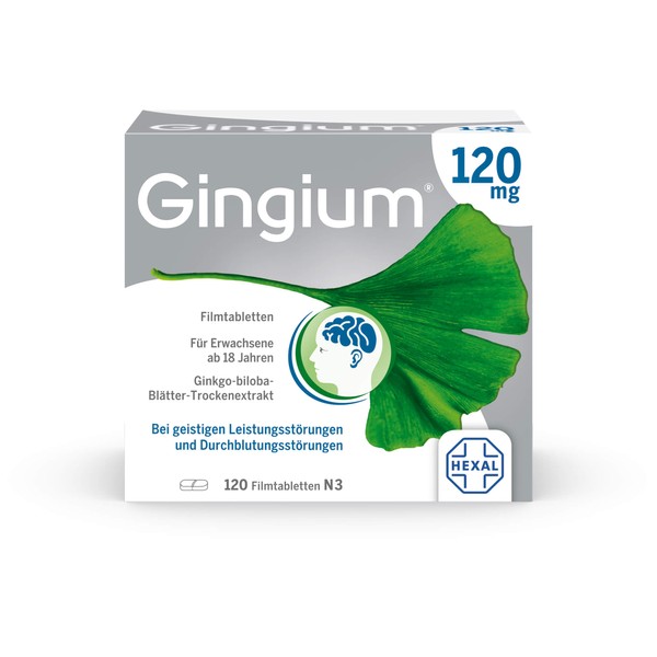 Gingium 120 mg Filmtabletten, 120 pcs. Tablets