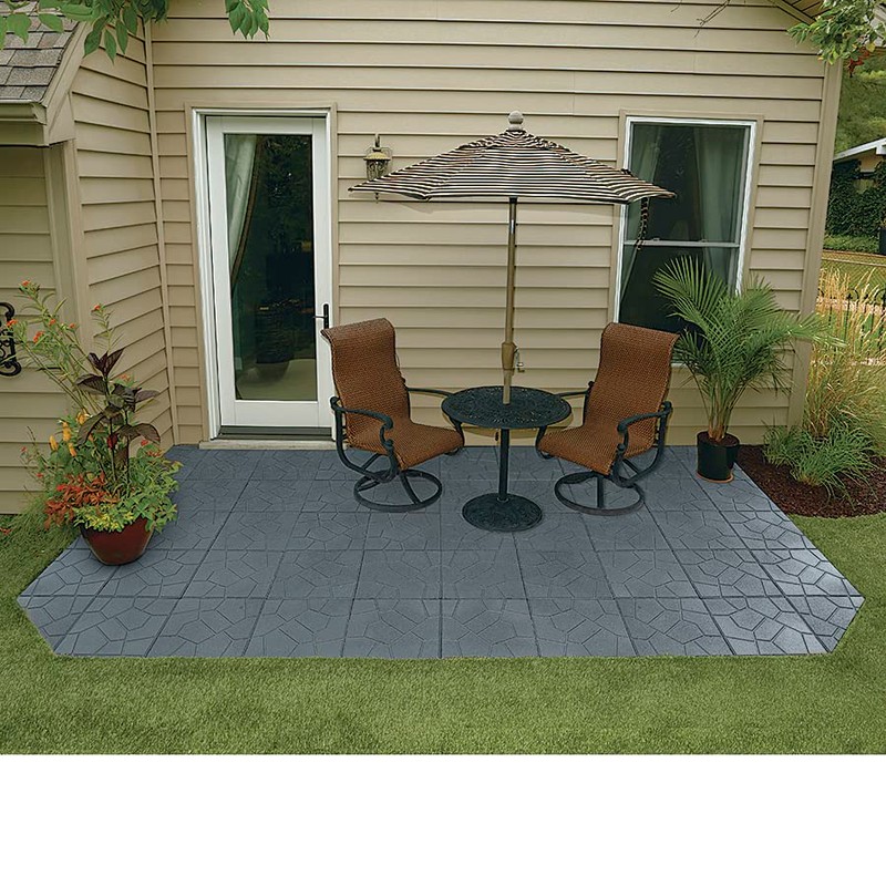 Rubberific Rubberific Dual Sided Rubber Paver Tile - 16" X