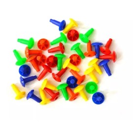 Hacer y Aprender Pijas Gigantes Con 100 Pz. 10 Plantillas 3 Tablas Perforadas