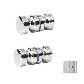Wxinsheng Shower Door Knob, Shower Door Handles, 2 Pairs Shower Door Knob, Aluminium Alloy Shower Door Handle, Door Knob, Shower Handle Fittings, Door Handle, Glass Door Handle, Suitable for Bathroom