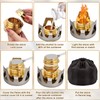 2 Pack Mini Alcohol Stoves, Ultralight Portable Spirit Burner Furnace,