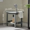 Waterproof Shower Stool for Inside Shower,Heavy Duty Bench for Shower,