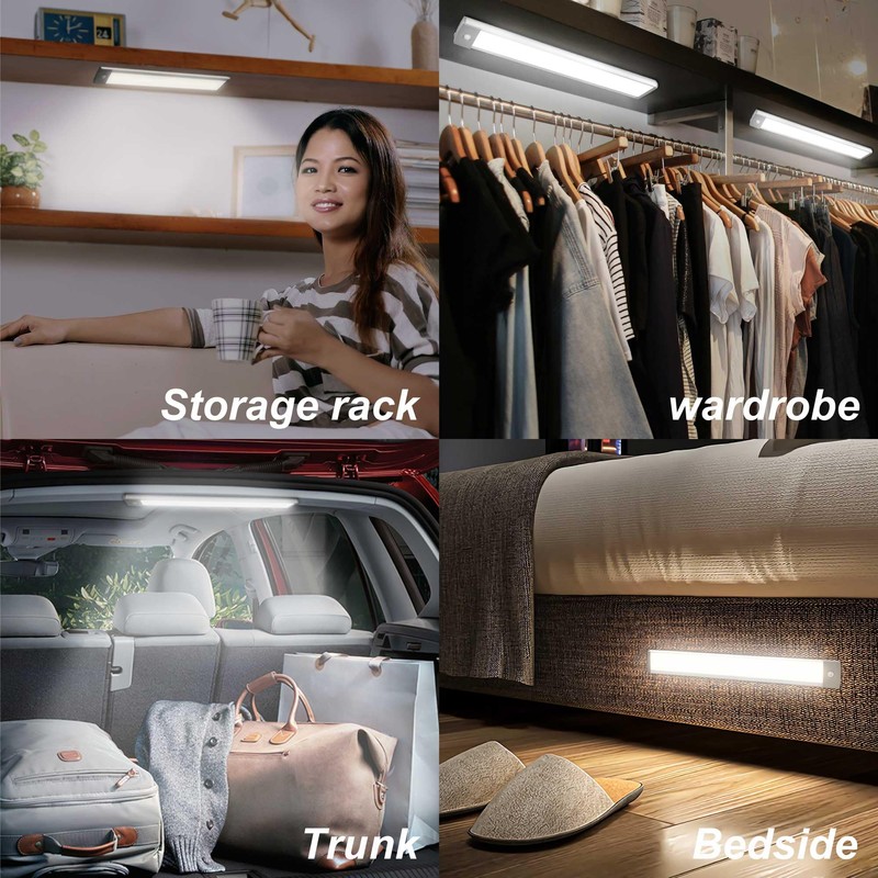 LEPOTEC 54 LED Under Cabinet Light, Pantry, Camper/Caravan, 2500mAh Rechargeable