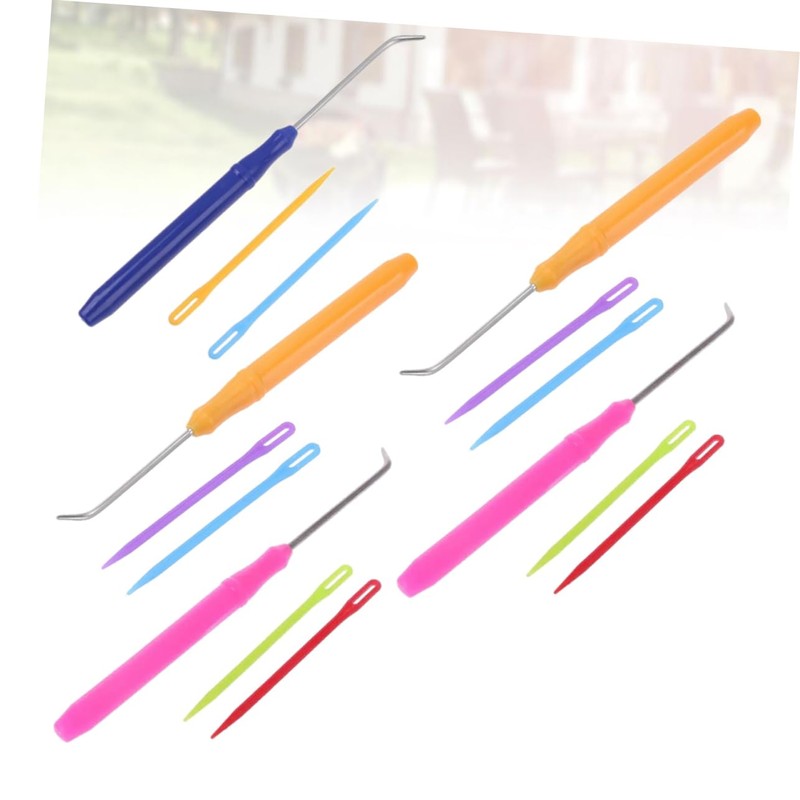 Tofficu 15pcs Knitting Loom Crochet Hooks Crochet Tools Knitting Kit